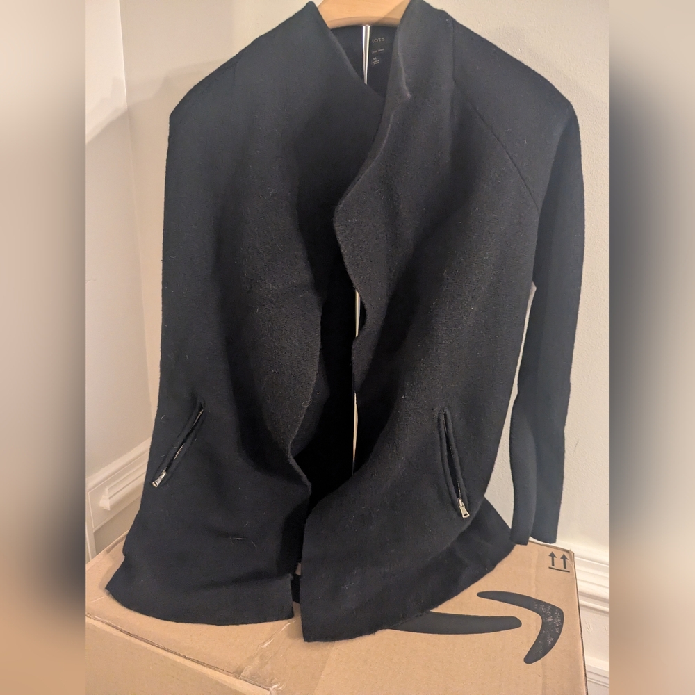 Talbot black womens size medium Open face jacket